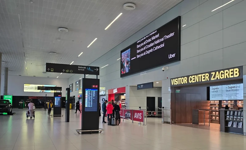 Sala de llegadas de la nueva terminal.